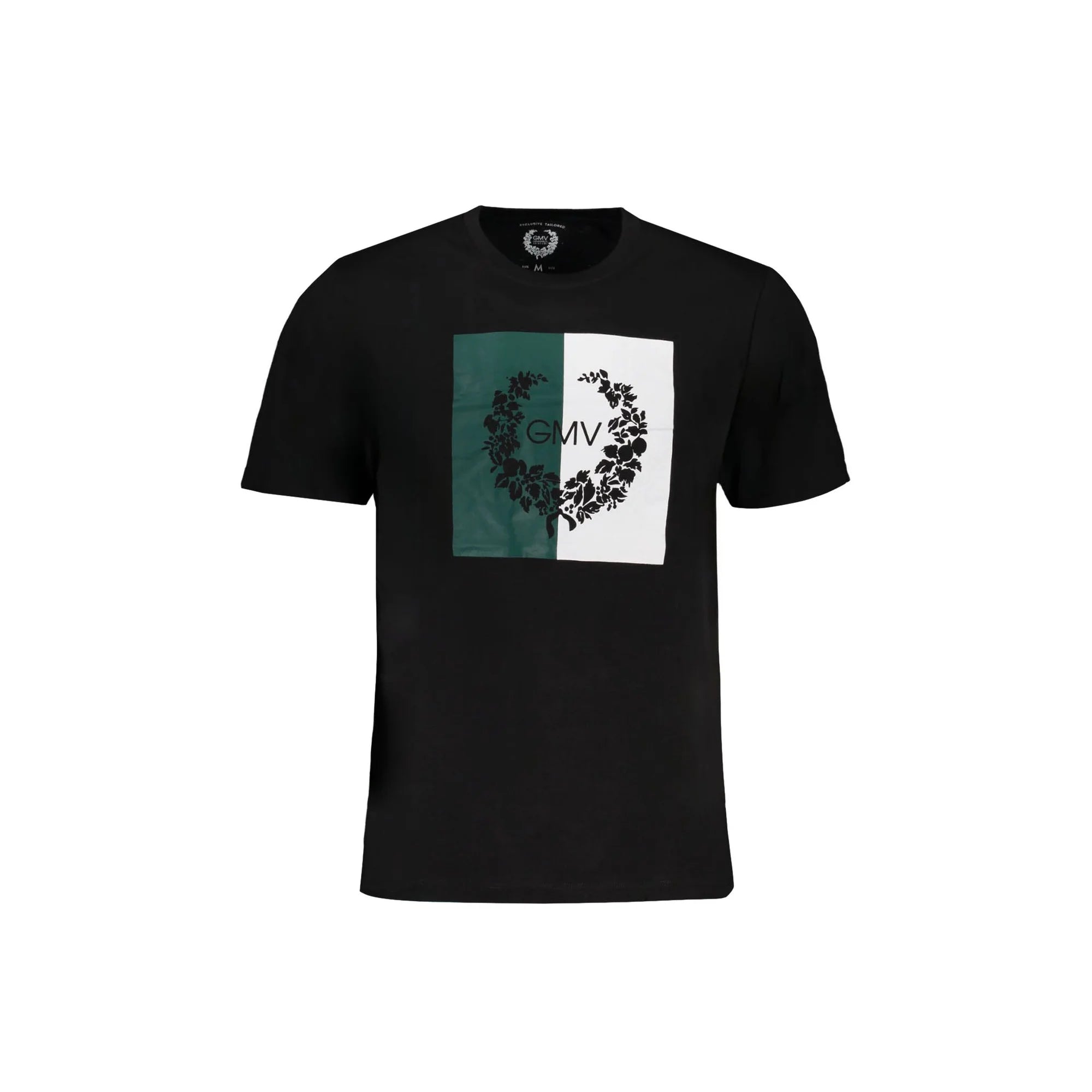 Gian Marco Venturi T-Shirt Maniche Corte Uomo Nera Stampa Nero - foto prodotto